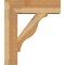 Ekena Millwork Funston Block Rough Sawn Bracket w/ Offset Brace, Western Red Cedar, 8"W x 26"D x 30"H BKT0806X26X30FST05RWR - alternate 3